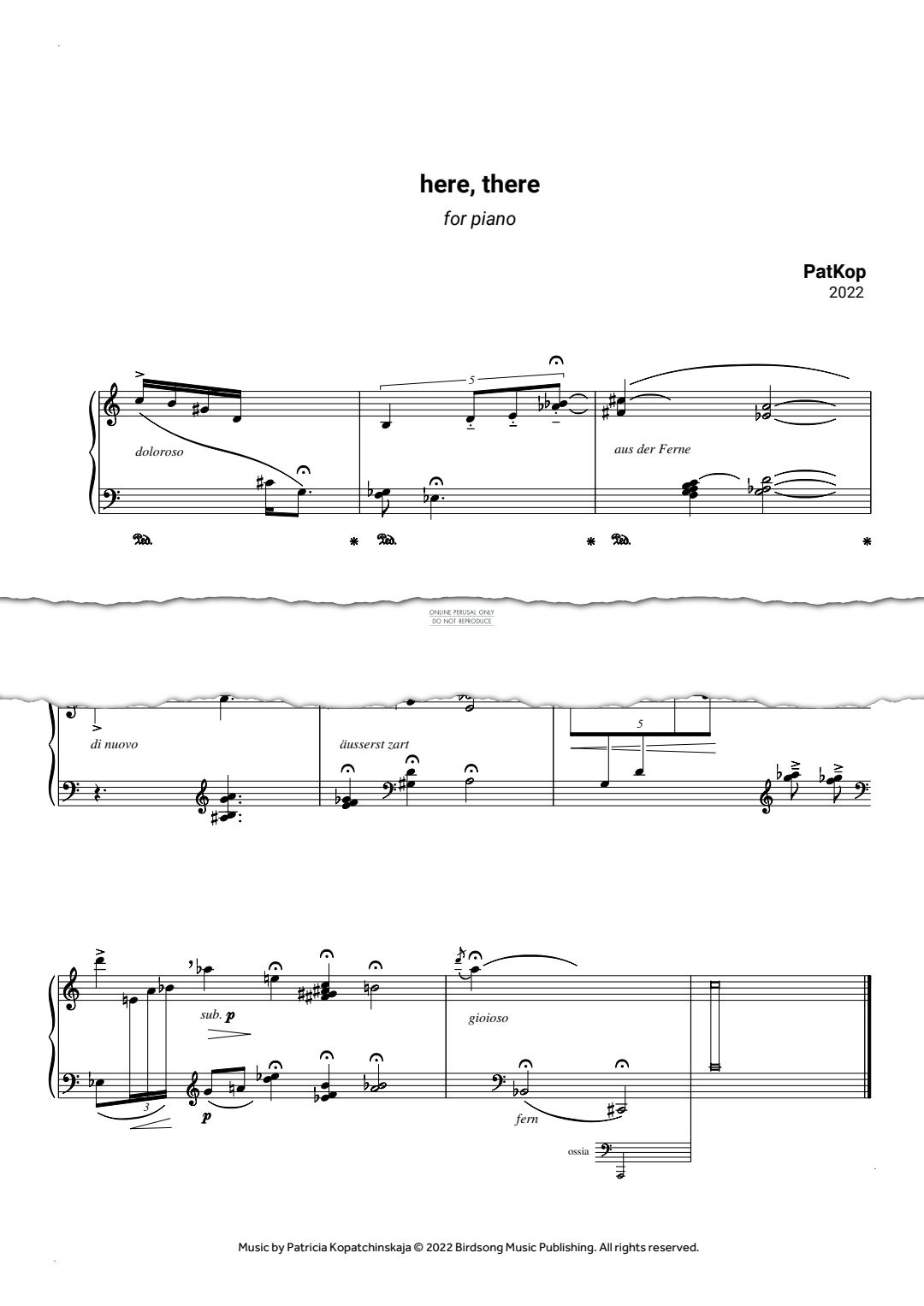 Produktgalerie: Seite 1 von 1 here, there, PatKop, Klavier