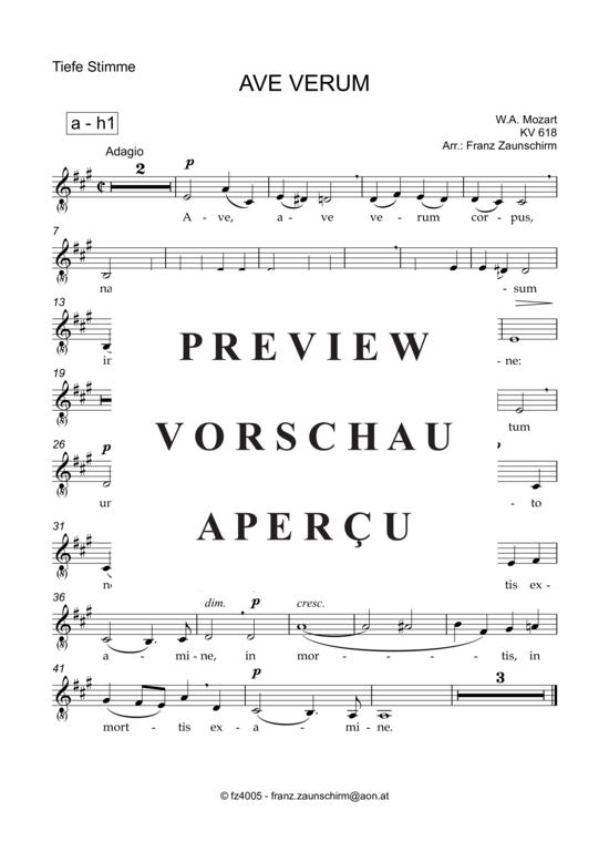 Product gallery: Page 5 of 8 Ave verum , , Low Voice and Organ