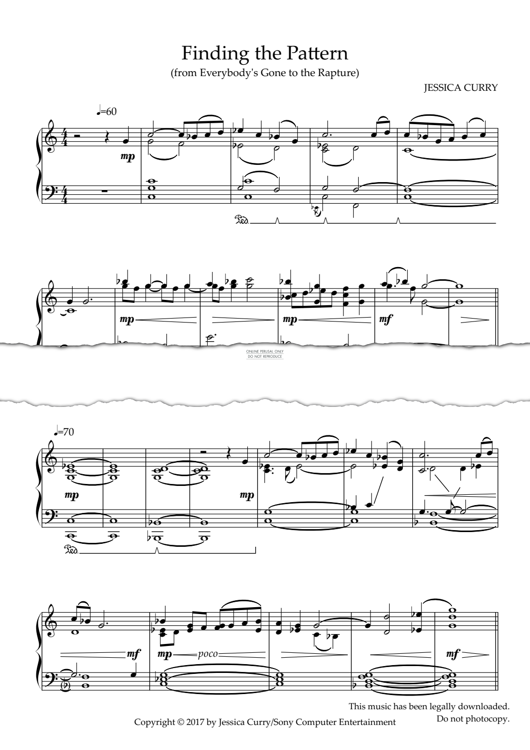 Produktgalerie: Seite 1 von 1 Finding The Pattern (from 'Everybody’s Gone to the Rapture'), Jessica Curry, Klavier