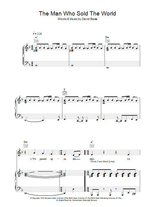 Product picture to:  The Man Who Sold The World - David Bowie