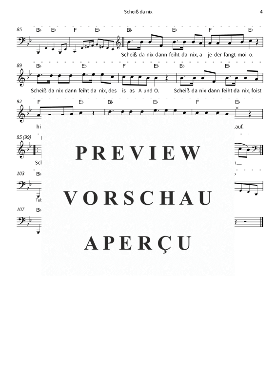 gallery: Scheiß da nix, DeSchoWieda, (Leadsheet)