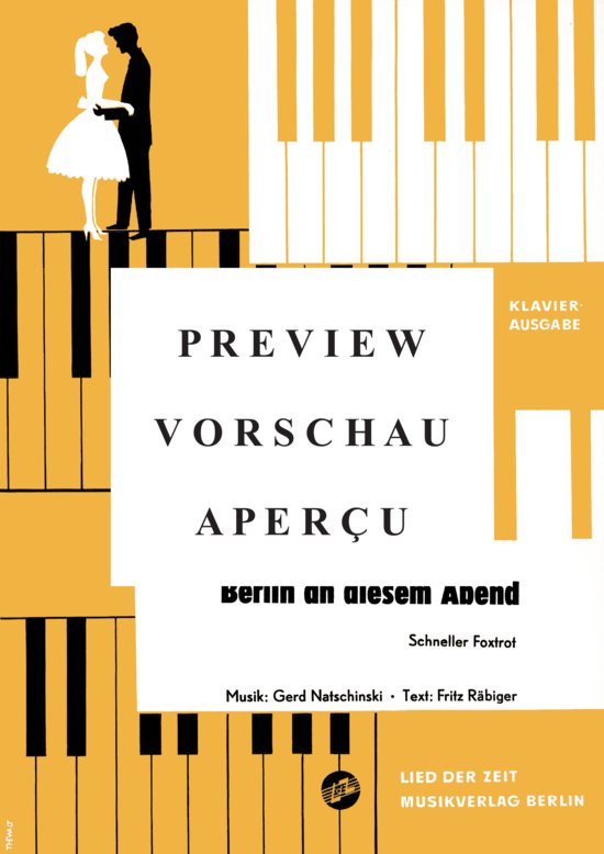 Product gallery: Page 2 of 3 Berlin an diesem Abend , , Piano and Voice