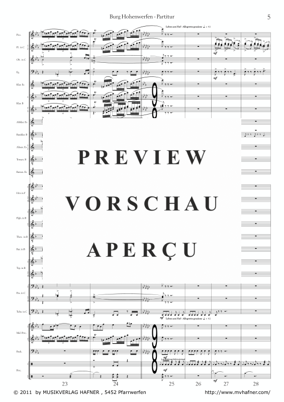 Product gallery: Page 10 of 11 Burg Hohenwerfen, , (large wind orchestra)