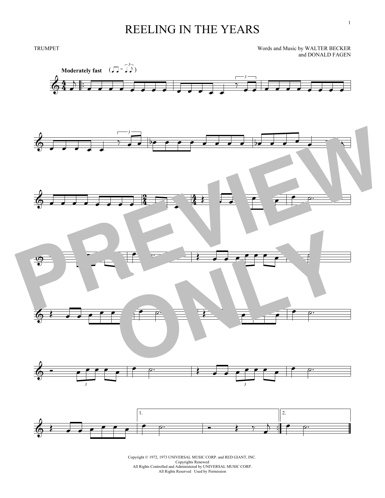 Produktgalerie: Seite 1 von 1 Reeling In The Years, Steely Dan, Trompete