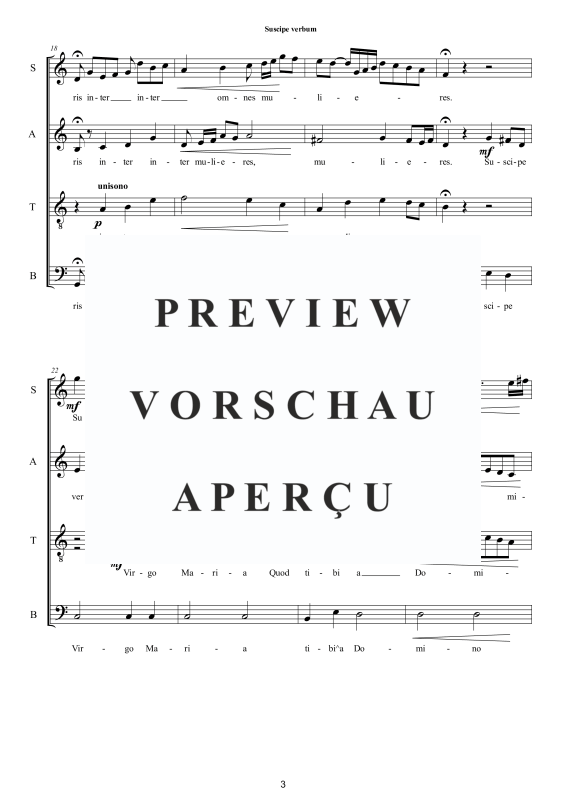Produktgalerie: Seite 4 von 10 Suscipe verbum - Geistliche Motette, , Gemischter Chor