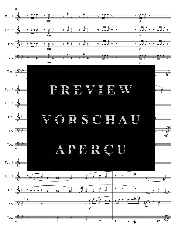 Produktgalerie: Seite 8 von 11 Prelude in G Minor, , (Blechbläser Quintett)