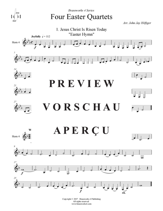 Product gallery: Page 12 of 13 4 Oster-Quartette , , (Horn Quartet)