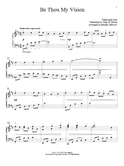 Produktbild zu: Be Thou My Vision (arr. Randall Hartsell)