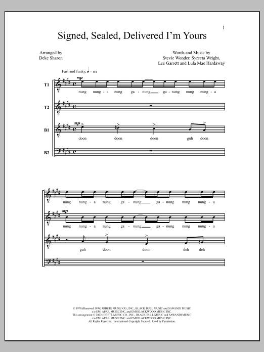 Produktbild zu: Signed, Sealed, Delivered I'm Yours