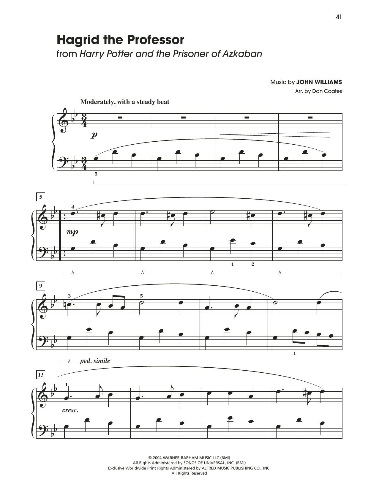 Product picture to: Hagrid The Professor (from Harry Potter) (arr. Dan Coates)