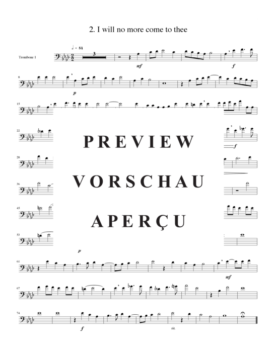 Produktgalerie: Seite 7 von 15 Zwei Madrigale, Vol. 7, , (2xTrompete in B/C, Horn in F, Posaune)