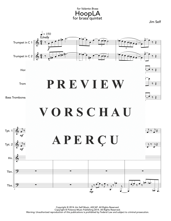 Produktgalerie: Seite 5 von 11 HoopLA, , (Blechbläser Quintett)