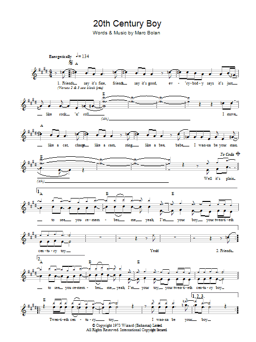Produktgalerie: Seite 1 von 1 20th Century Boy, T Rex, Melodieinstrument
