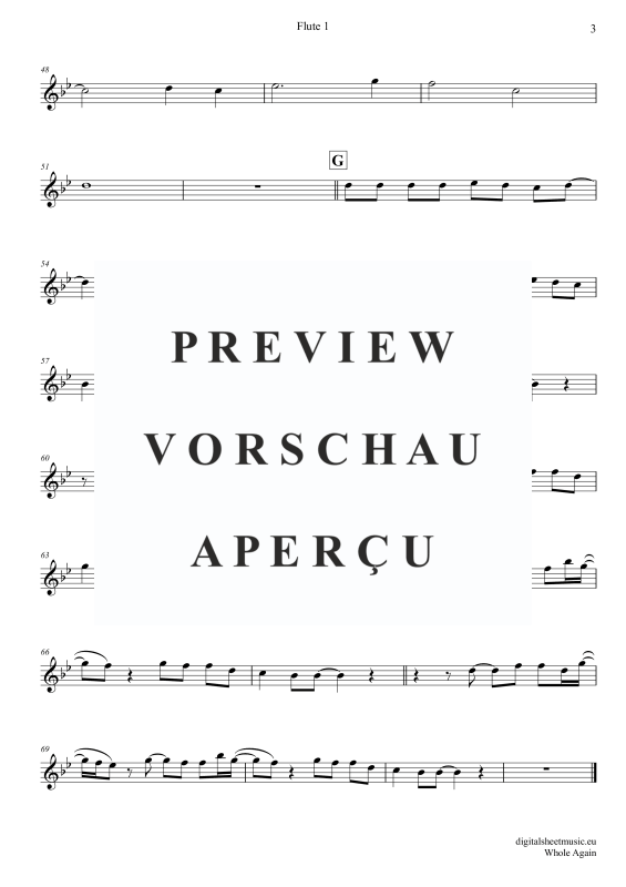 Produktgalerie: Seite 9 von 11 Whole Again, Atomic Kitten, (Flöten Trio + Klavier)
