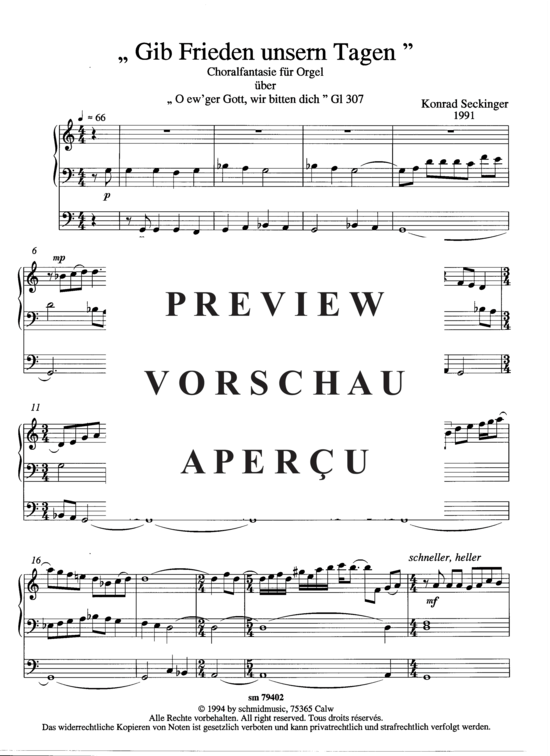 Product gallery: Page 4 of 13 Gib Frieden unseren Tagen , , (Orgel Solo)