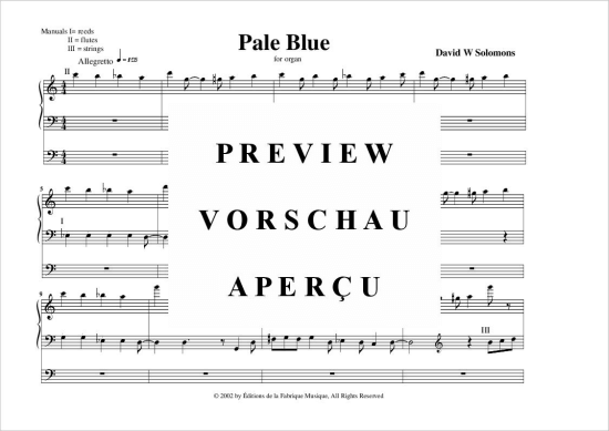 Product gallery: Page 2 of 6 Pale Blue , , (Orgel Solo)