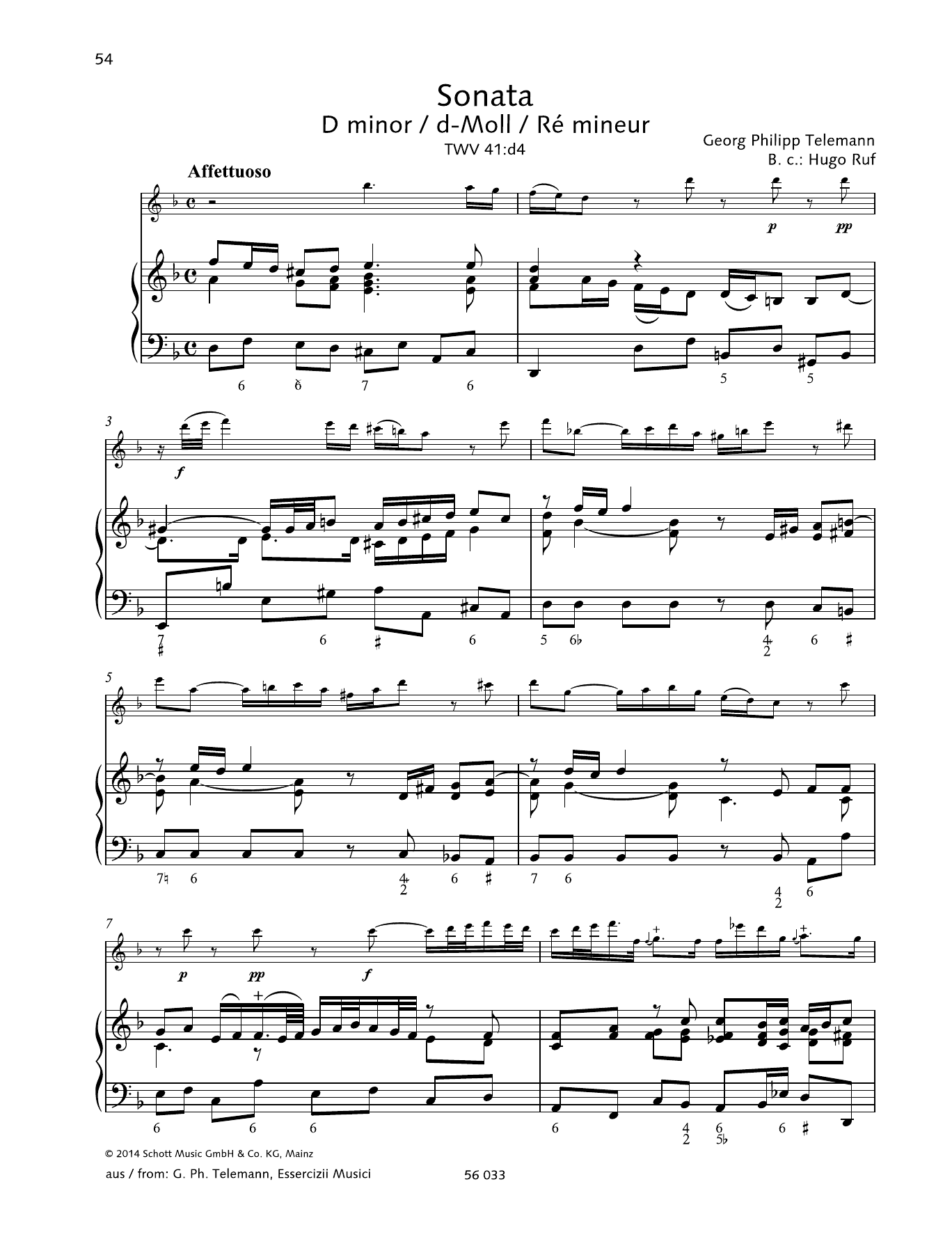 Produktbild zu: Sonata D Minor
