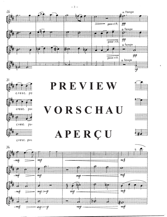 gallery: Ave Verum Corpus , , (4 Flöten in C)