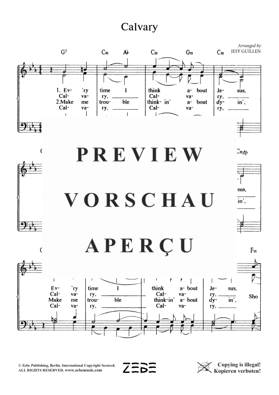 Produktgalerie: Seite 3 von 3 Calvary, , Gemischter Chor