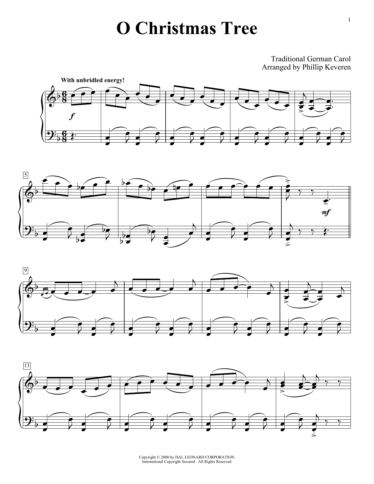 Produktbild zu: O Christmas Tree (arr. Phillip Keveren)