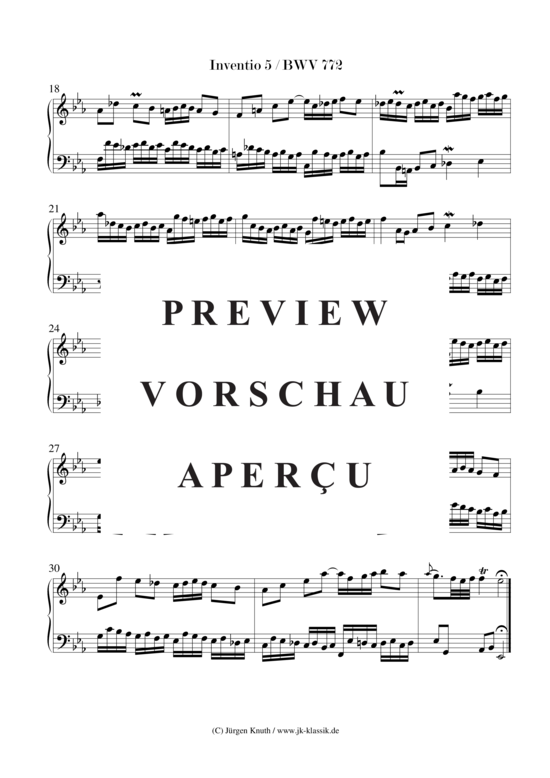 gallery: 15 zweistimmige Inventionen BWV 772-786 , , (Klavier/Cembalo/Orgel Solo)