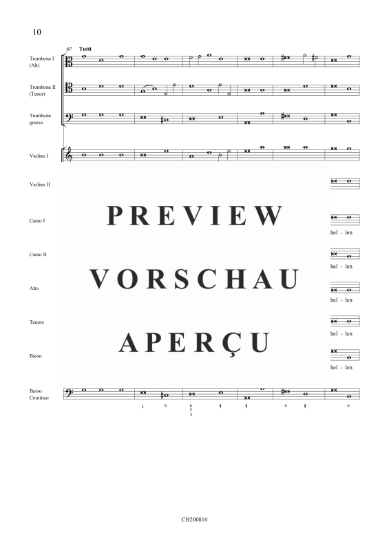 gallery: Wo ist dein Stachel nun, o Tod?, , (Gemischtes Ensemble SSATB, 2 Violinen, 3 Trombonen und BC)