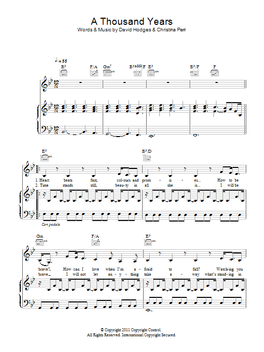 Produktgalerie: Seite 1 von 1 A Thousand Years, Christina Perri, Gesang, Gitarre, Klavier