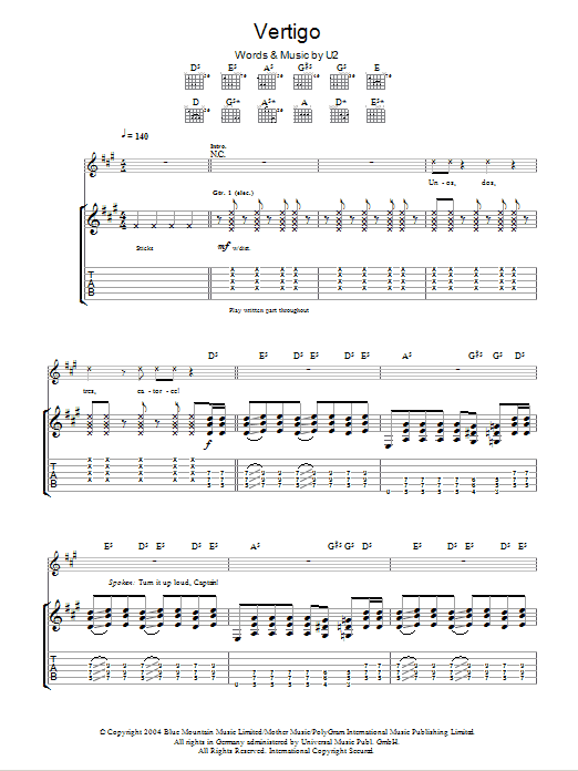 Product gallery: Page 1 of 1 Vertigo, U2