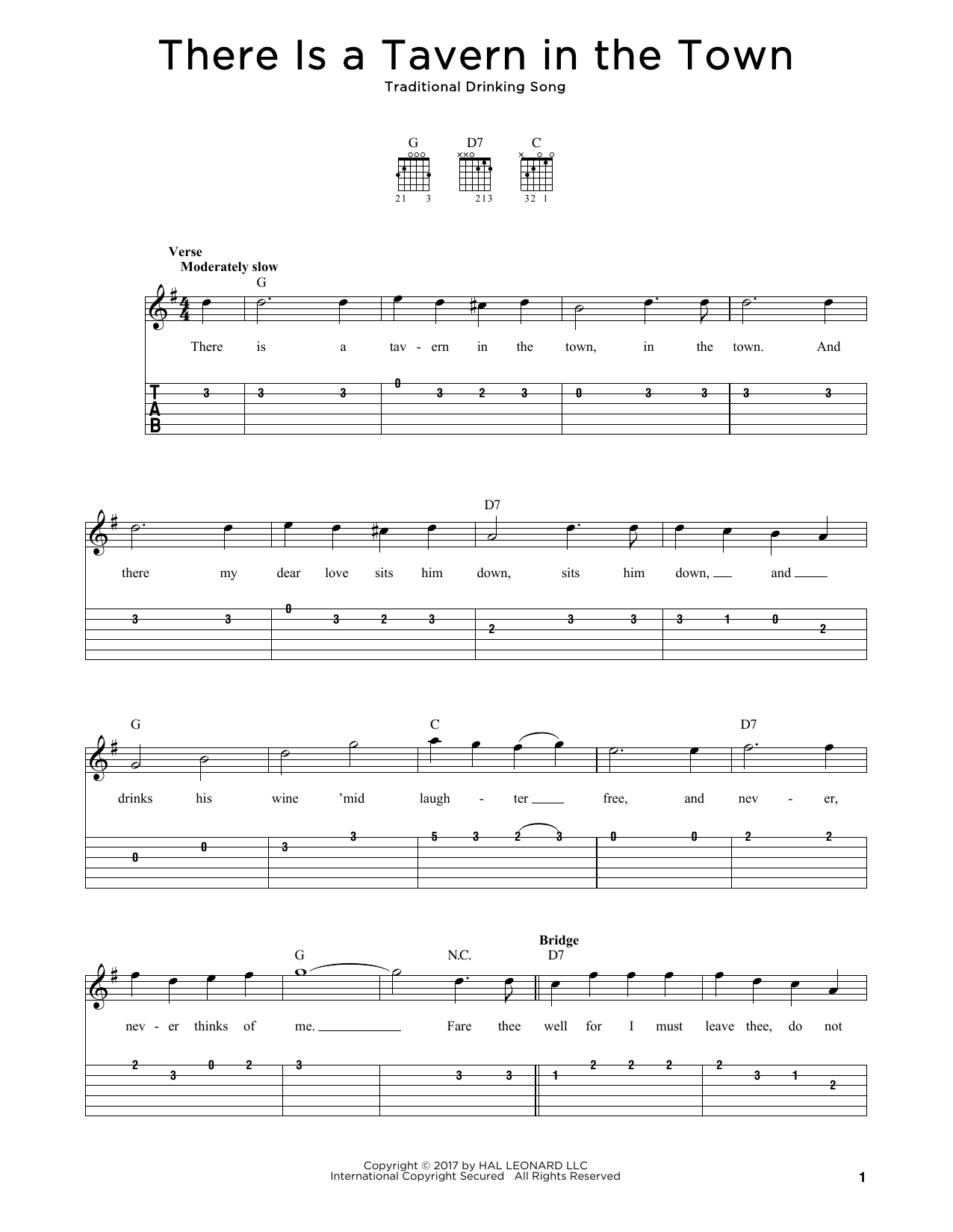 Product gallery: Page 1 of 1 There Is A Tavern In The Town, Traditional Drinking Song