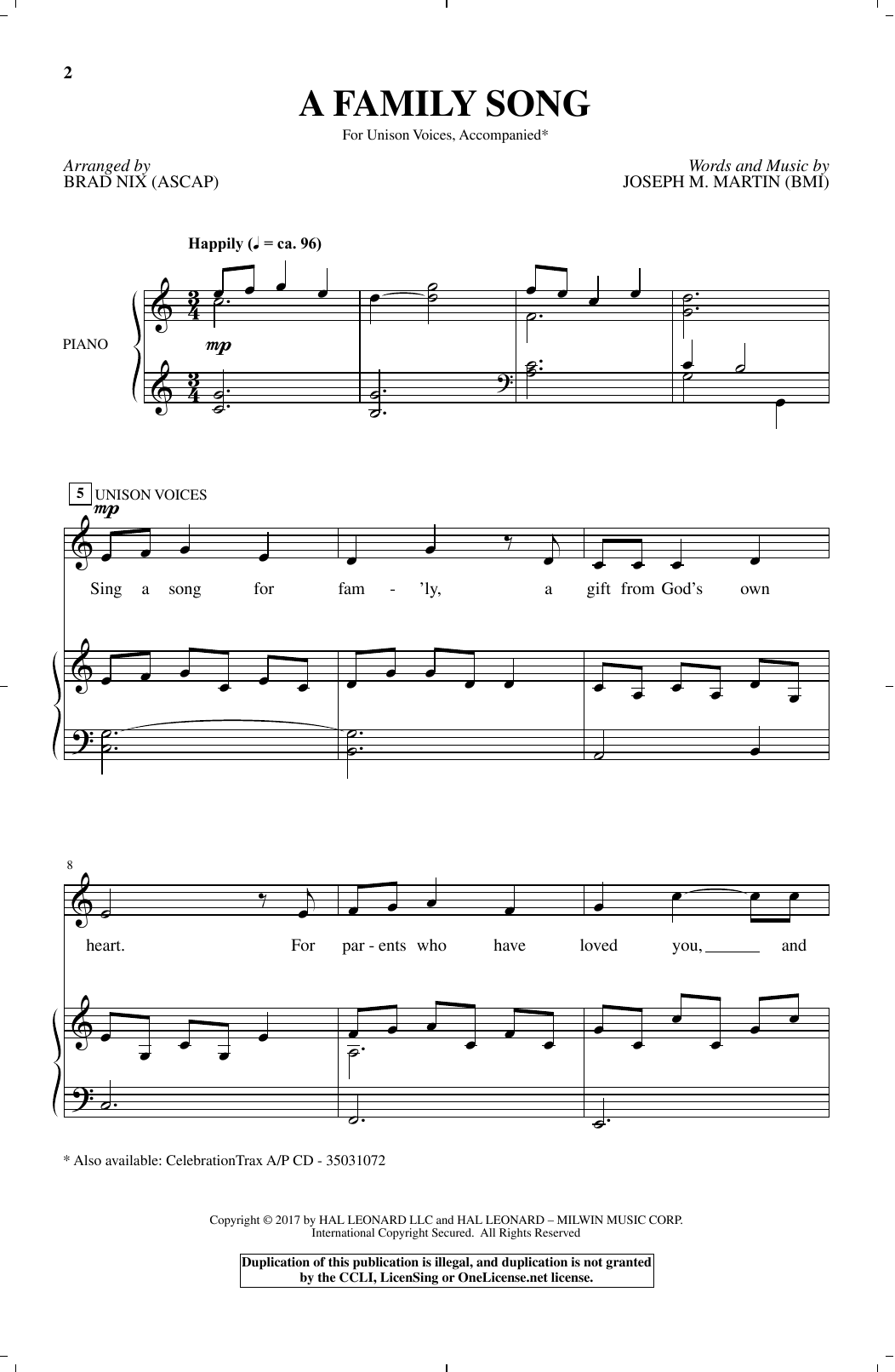 Produktbild zu: A Family Song