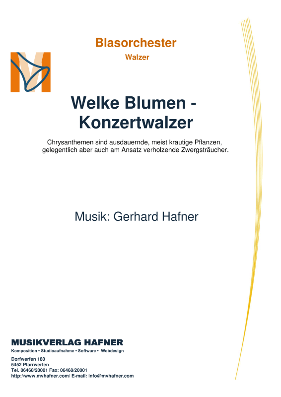 Product picture to: Welke Blumen - KonzertwalzerGerhard Hafner