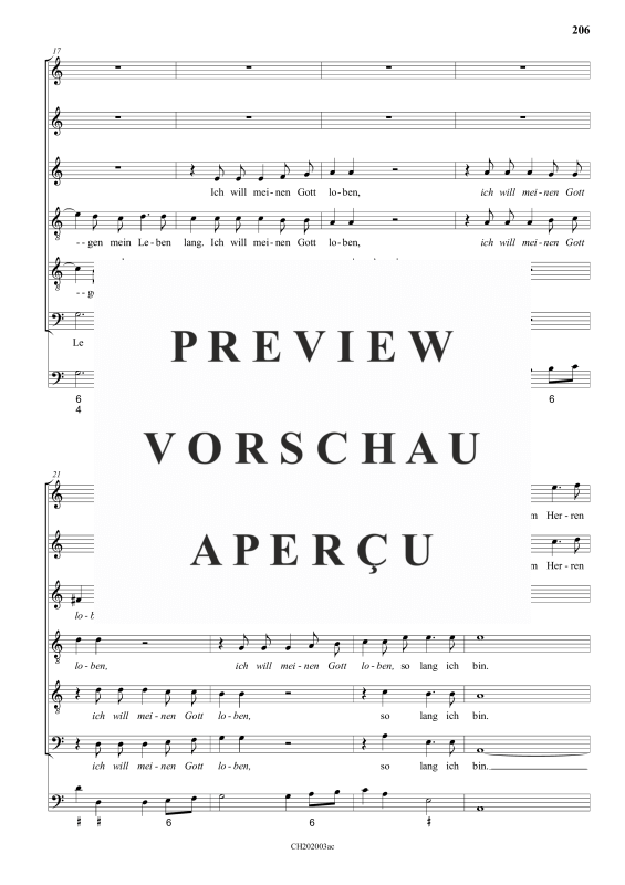 gallery: Alleluja, ich will dem Herren singen , , (Gemischter Chor 6-stimmig)
