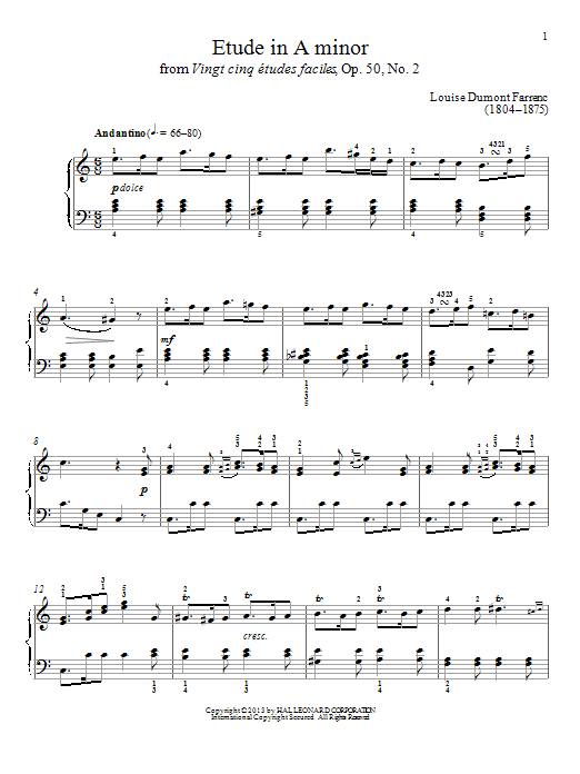 Product picture to: Etude In A Minor