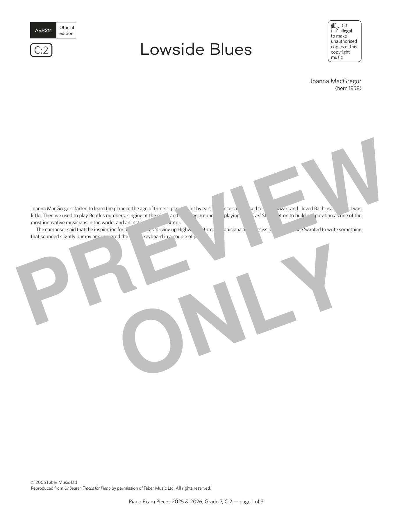 gallery: Lowside Blues (Grade 7, list C2, from the ABRSM Piano Syllabus 2025 & 2026), Joanna MacGregor, Klavier