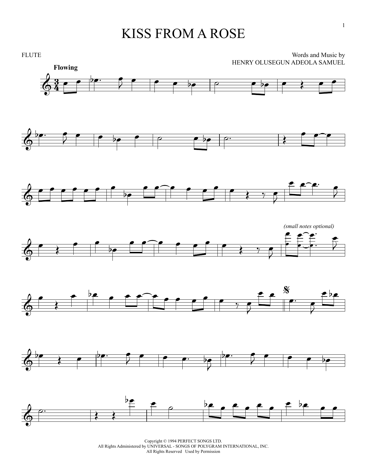 Product gallery: Page 1 of 1 Kiss From A Rose, Seal