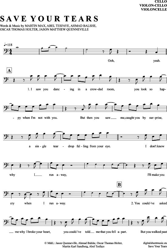 Produktbild zu: Save Your Tears The Weeknd