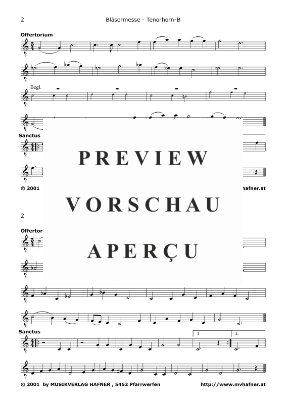 Produktgalerie: Seite 9 von 11 Bläsermesse, , Blasorchester und Chor