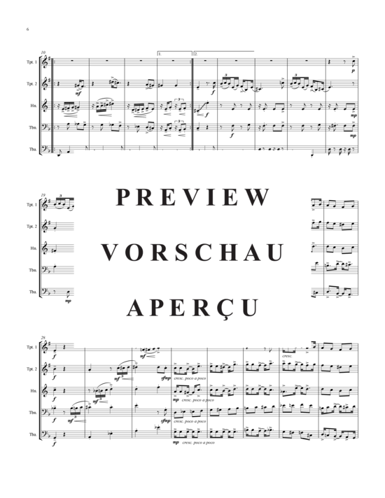 Produktgalerie: Seite 7 von 18 3 Preludes , , (Blechbläserquintett)