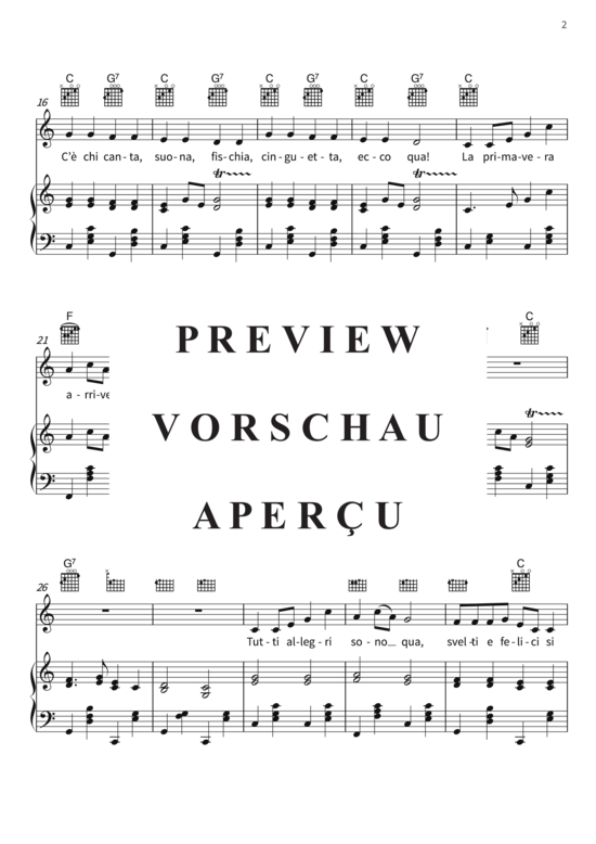 Produktgalerie: Seite 5 von 6 Tutti Gli Uccelli Sono Gia Qua, , (Gesang + Klavier, Gitarre)