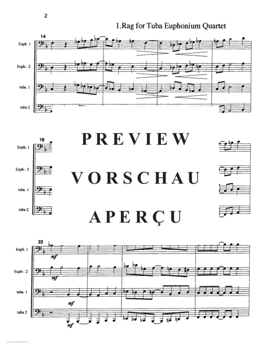 Product gallery: Page 4 of 15 Rag , , (Tuba Quartett EETT)
