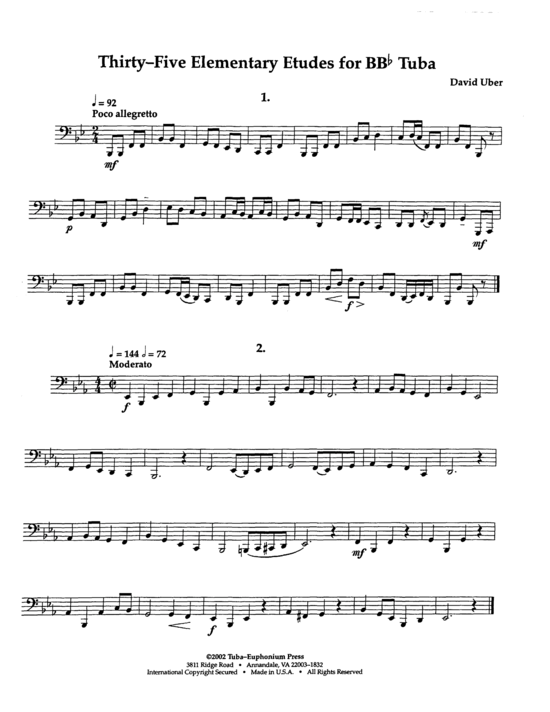 Thirty-five Elementary Etudes 
