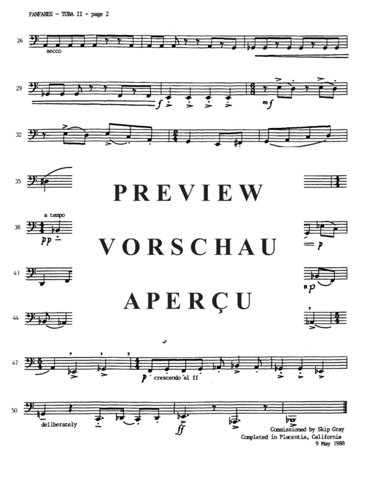 Product gallery: Page 10 of 10 Fanfares , , (Tuba Quartett EETT)