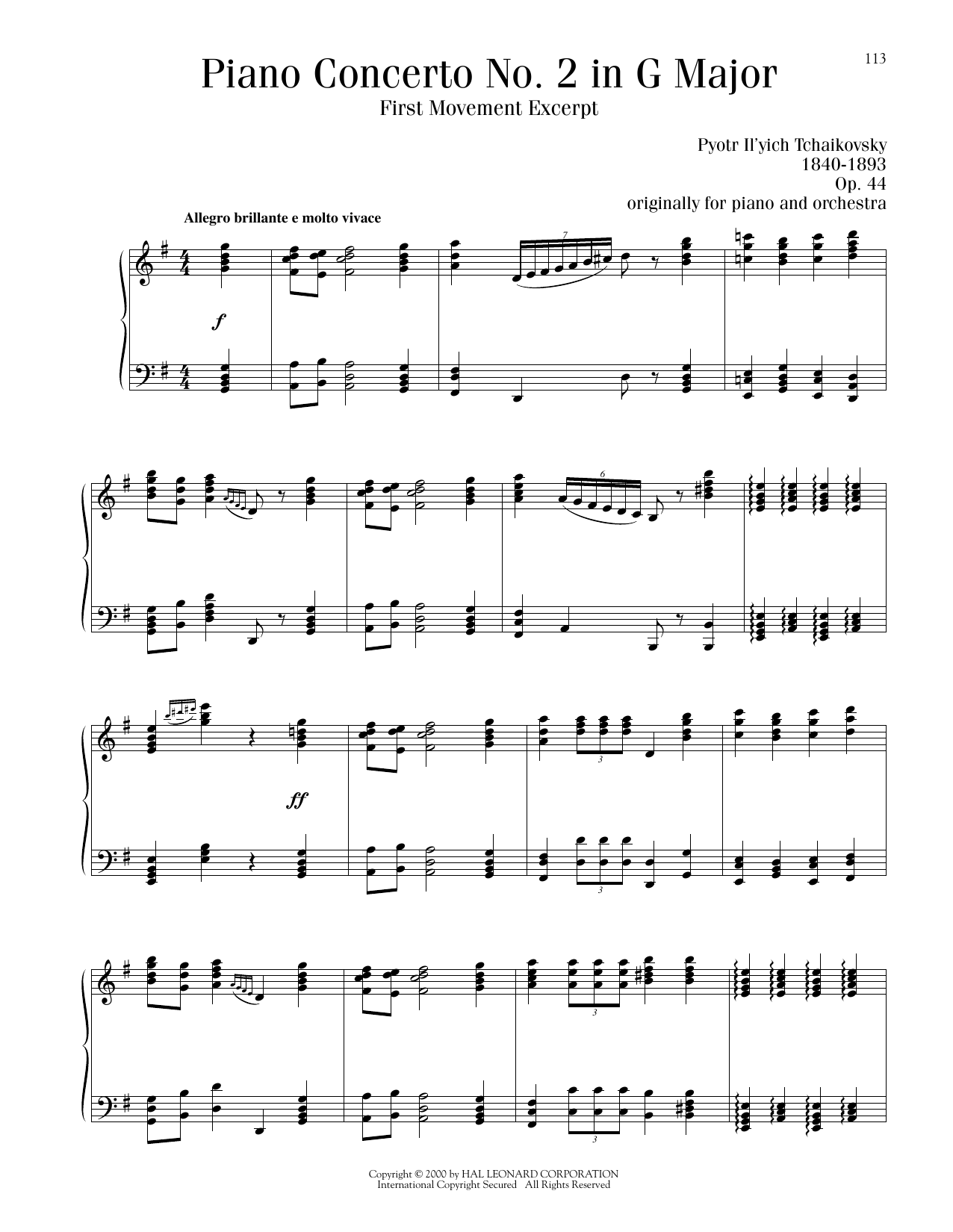 Produktbild zu: Piano Concerto No. 2 In G Major, Op. 44, First Movement Excerpt