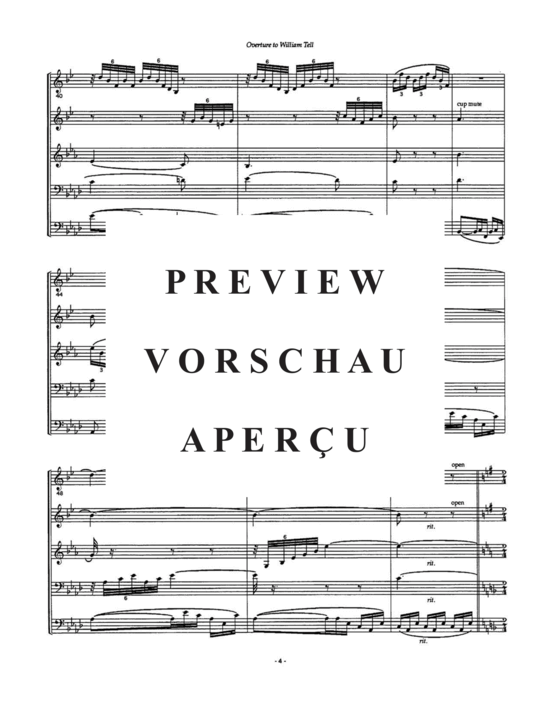 Produktgalerie: Seite 6 von 21 William Tell , , (Blechbläserquintett - Tuba Solo)