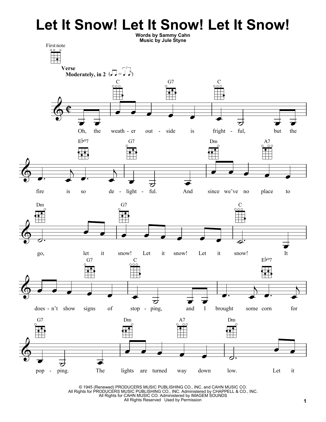 Product gallery: Page 1 of 1 Let It Snow! Let It Snow! Let It Snow!, Sammy Cahn