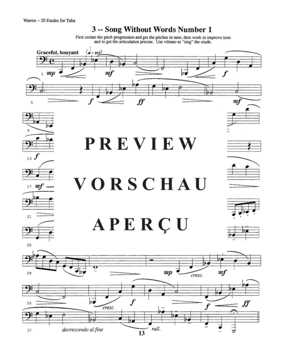 Product gallery: Page 21 of 21 Twenty Etudes and Four Duets , , (Tuba Solo)