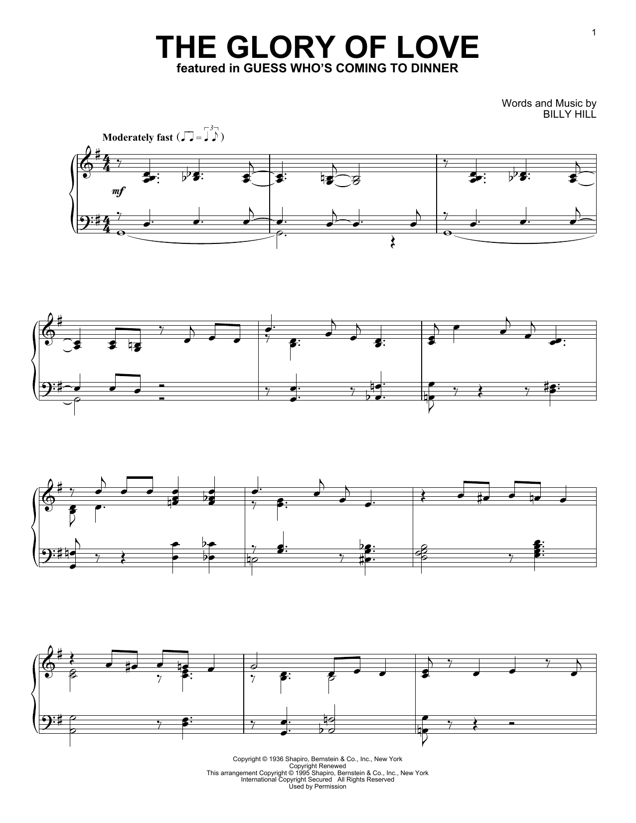 Produktbild zu: The Glory Of Love
