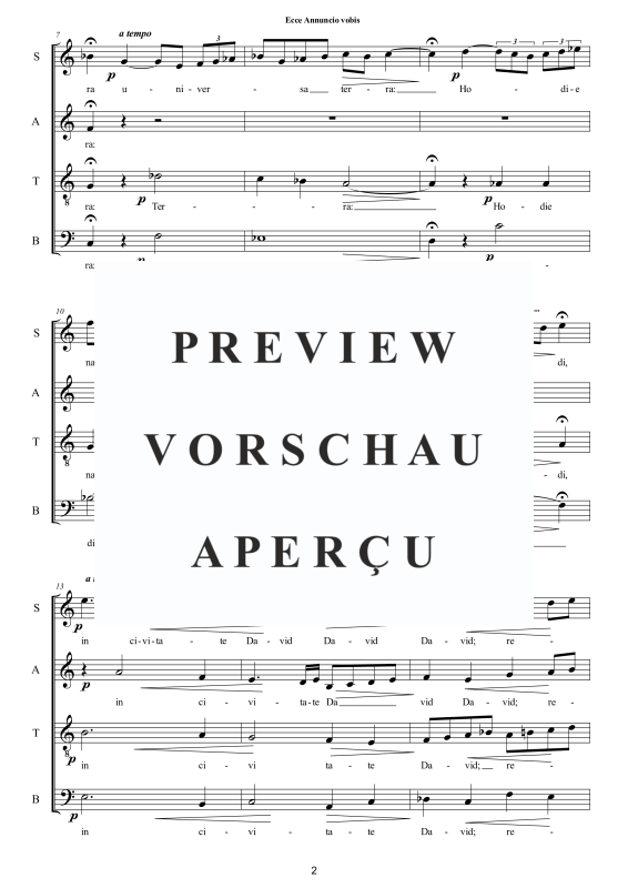 Product gallery: Page 3 of 8 Ecce Annuncio Vobis - Weihnachtsmotette, , Mixed Choir A Cappella