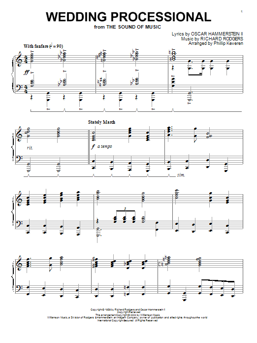 Product gallery: Page 1 of 1 Wedding Processional (arr. Phillip Keveren), Rodgers & Hammerstein