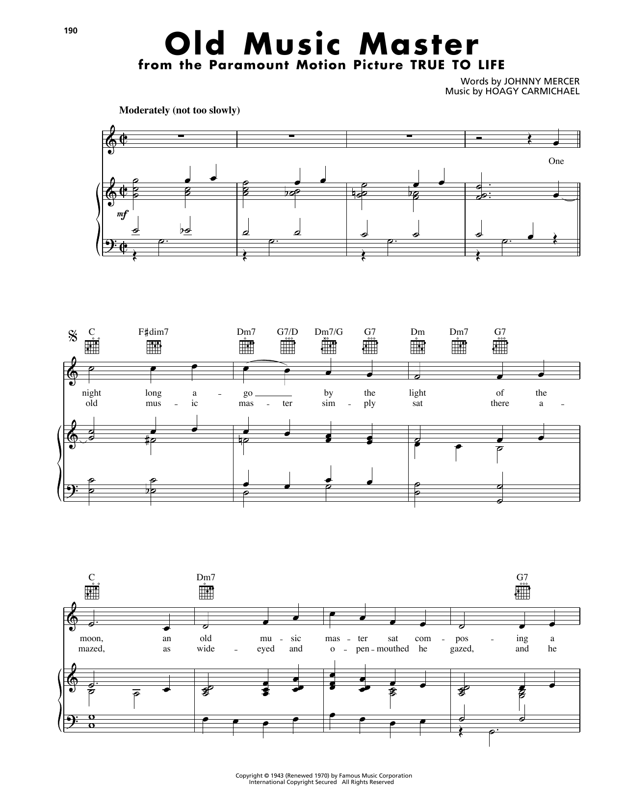 Produktgalerie: Seite 1 von 1 Old Music Master, Hoagy Carmichael, Gesang, Gitarre, Klavier